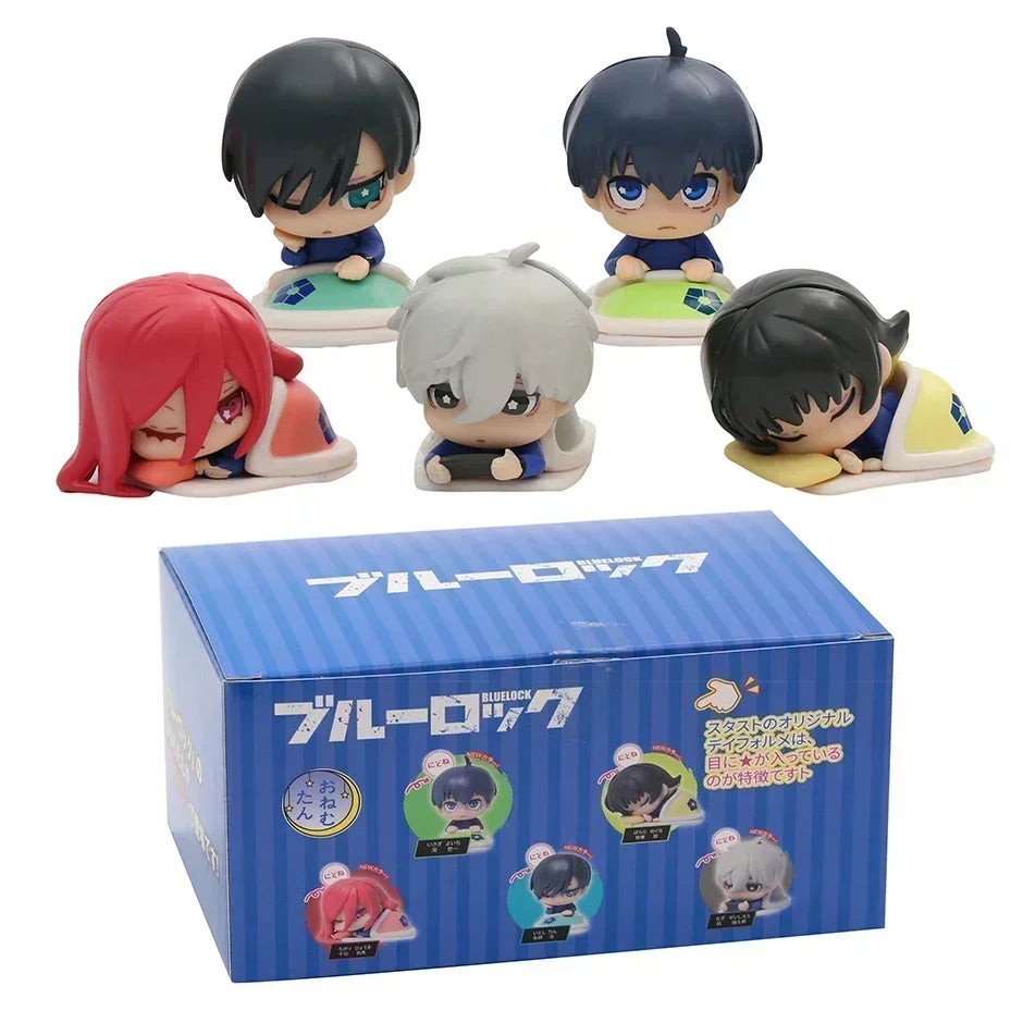 Set “Dormidos del Proyecto Élite” – Figuras Chibi estilo anime 6 cm en PVC | Edición Sueño Competitivo