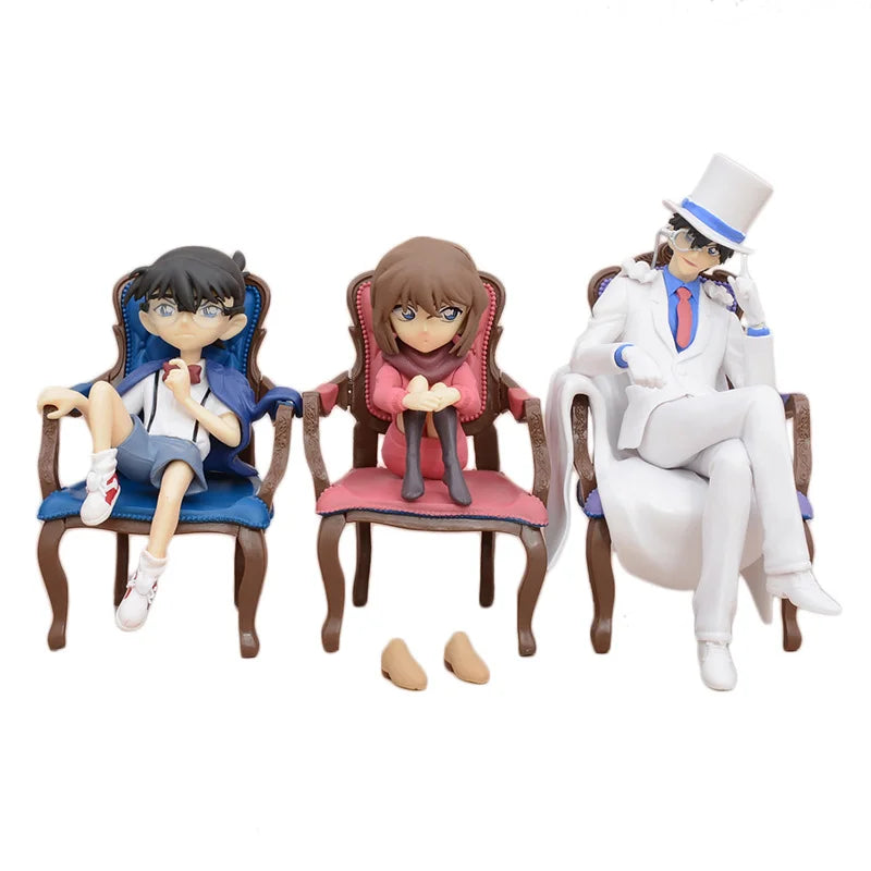 Set “Maestros en Reposo” – Figuras estilo anime sentados 12-15 cm PVC/ABS | Colección Misterio Inspirado