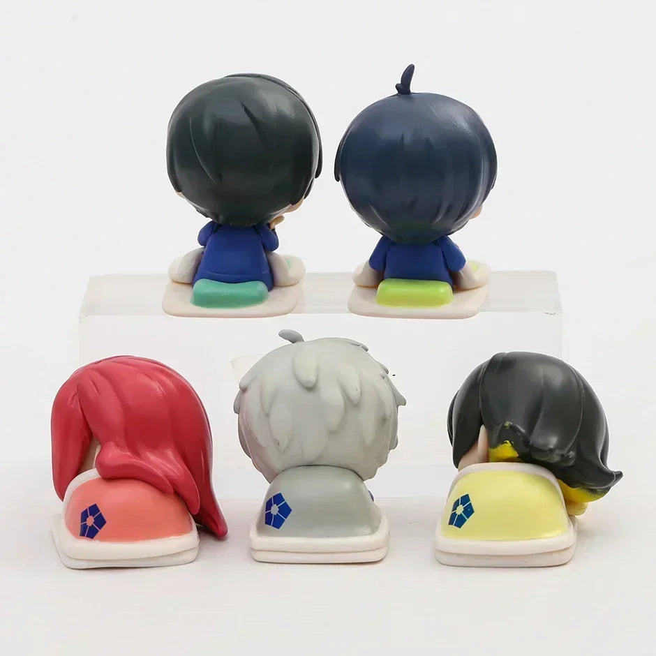 Set “Dormidos del Proyecto Élite” – Figuras Chibi estilo anime 6 cm en PVC | Edición Sueño Competitivo