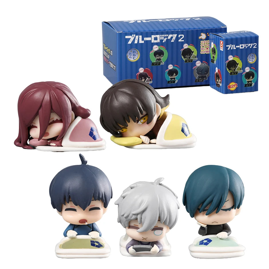 Set “Dormidos del Proyecto Élite” – Figuras Chibi estilo anime 6 cm en PVC | Edición Sueño Competitivo