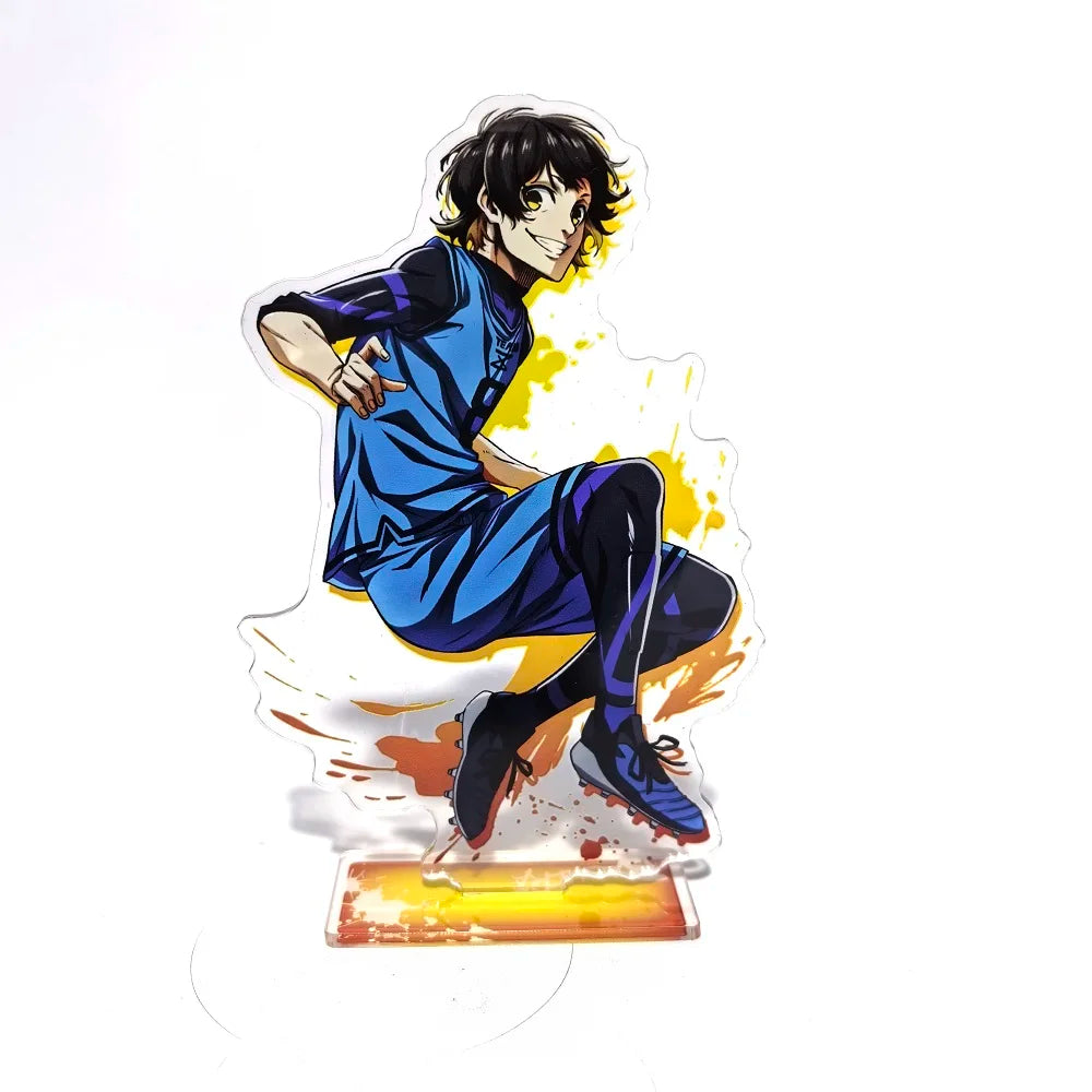 Isagi, Chigiri, Bachira, Nagi y Karasu - Figura Acrílica Blue Lock 15 cm para Escritorio y Colección | AnimeWorld 