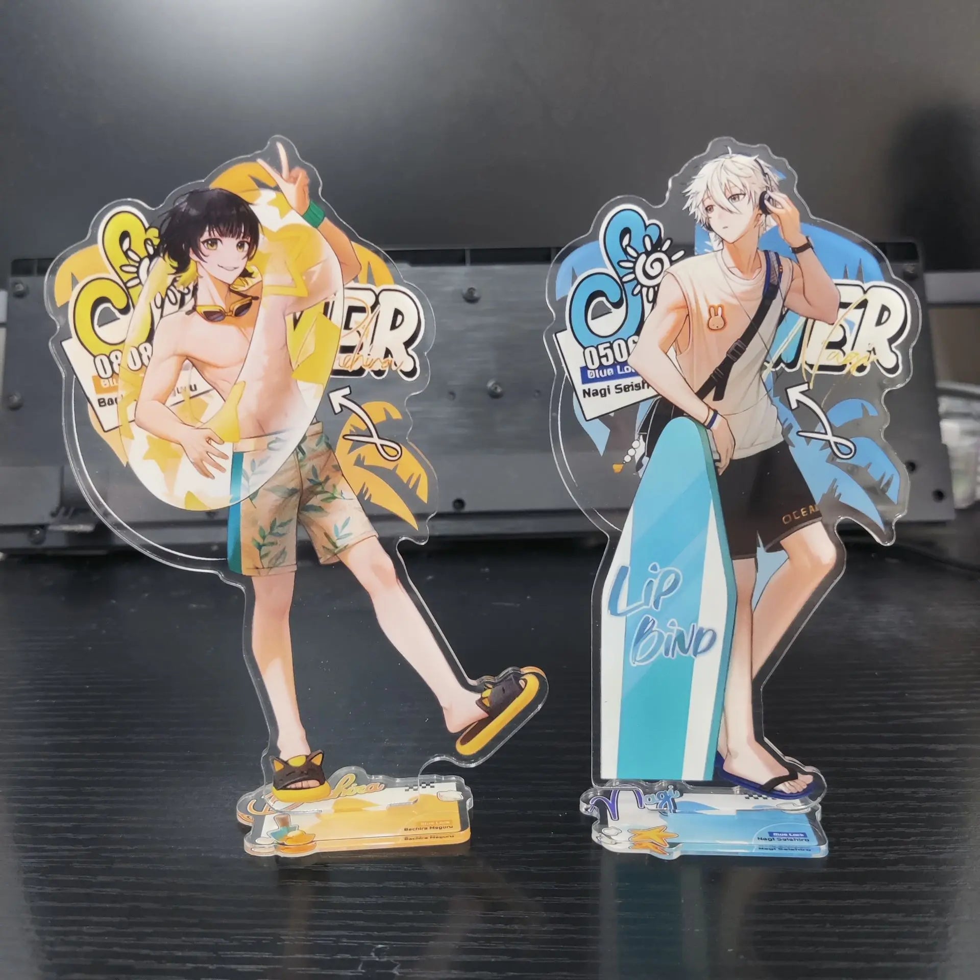 Chigiri, Bachira y Nagi - Figuras Acrílicas Blue Lock Versión Especial Verano para Escritorio y Colección | AnimeWorld 